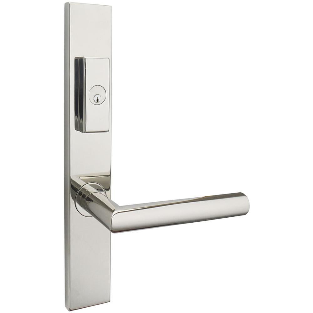 INOX - MU Multipoint 105 Frankfurt US Entry Lever Low US32 LH - Polished Stainless Steel