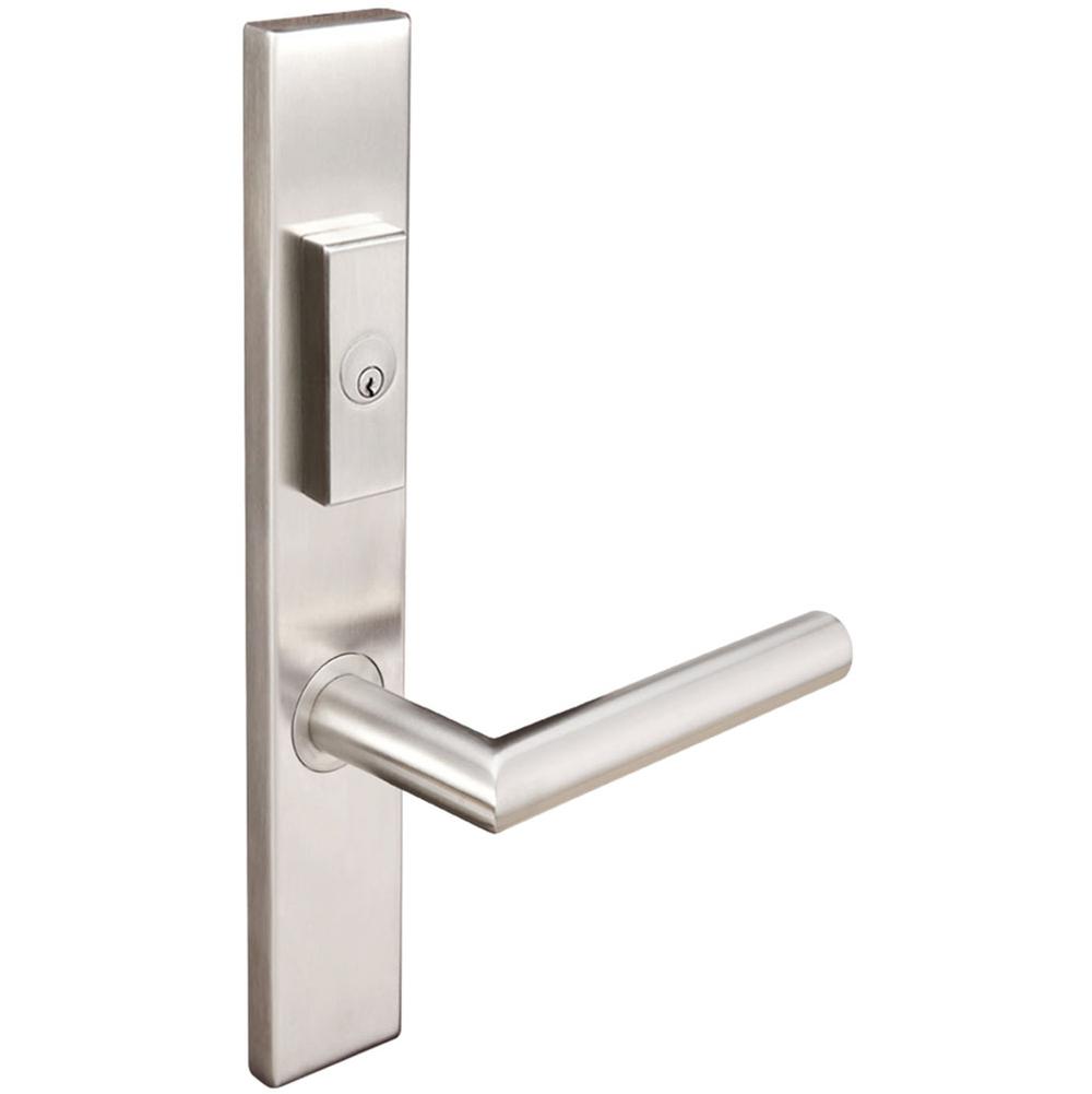 INOX - MU Multipoint 105 Frankfurt US Entry Lever Low US32D LH - Satin Stainless Steel