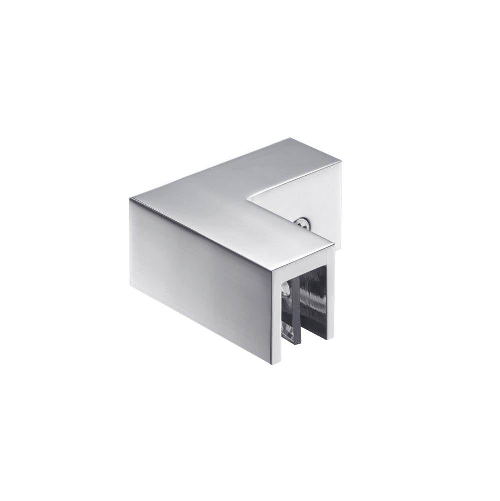 Isenberg By Flusso - 90 Degree Glass to Glass Sleeve Over Clamp - Chrome