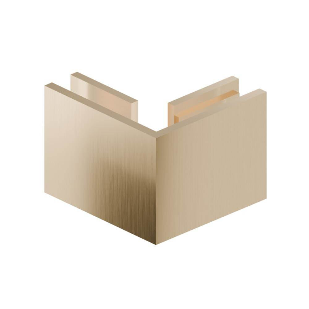 Isenberg By Flusso - 90 Degrees Glass to Glass Fixed Clamp - Satin Brass PVD