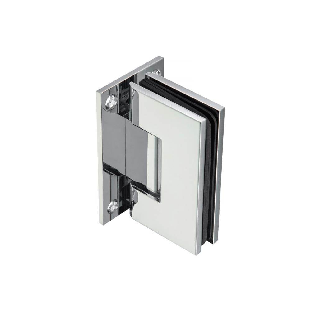 Isenberg By Flusso - Wall To Glass Heavy Duty Self Centering Shower Door Hinge - Chrome