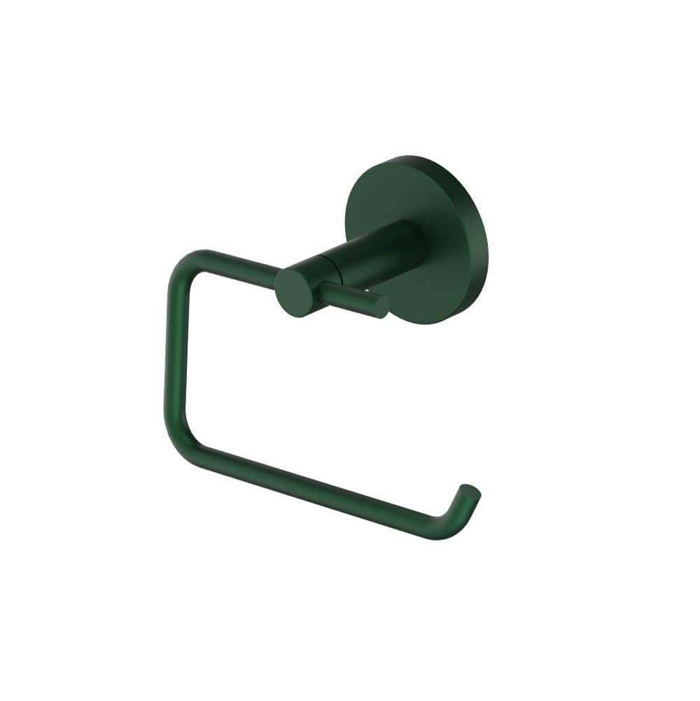 Isenberg By Flusso - Brass Toilet Paper Holder - Leaf Green