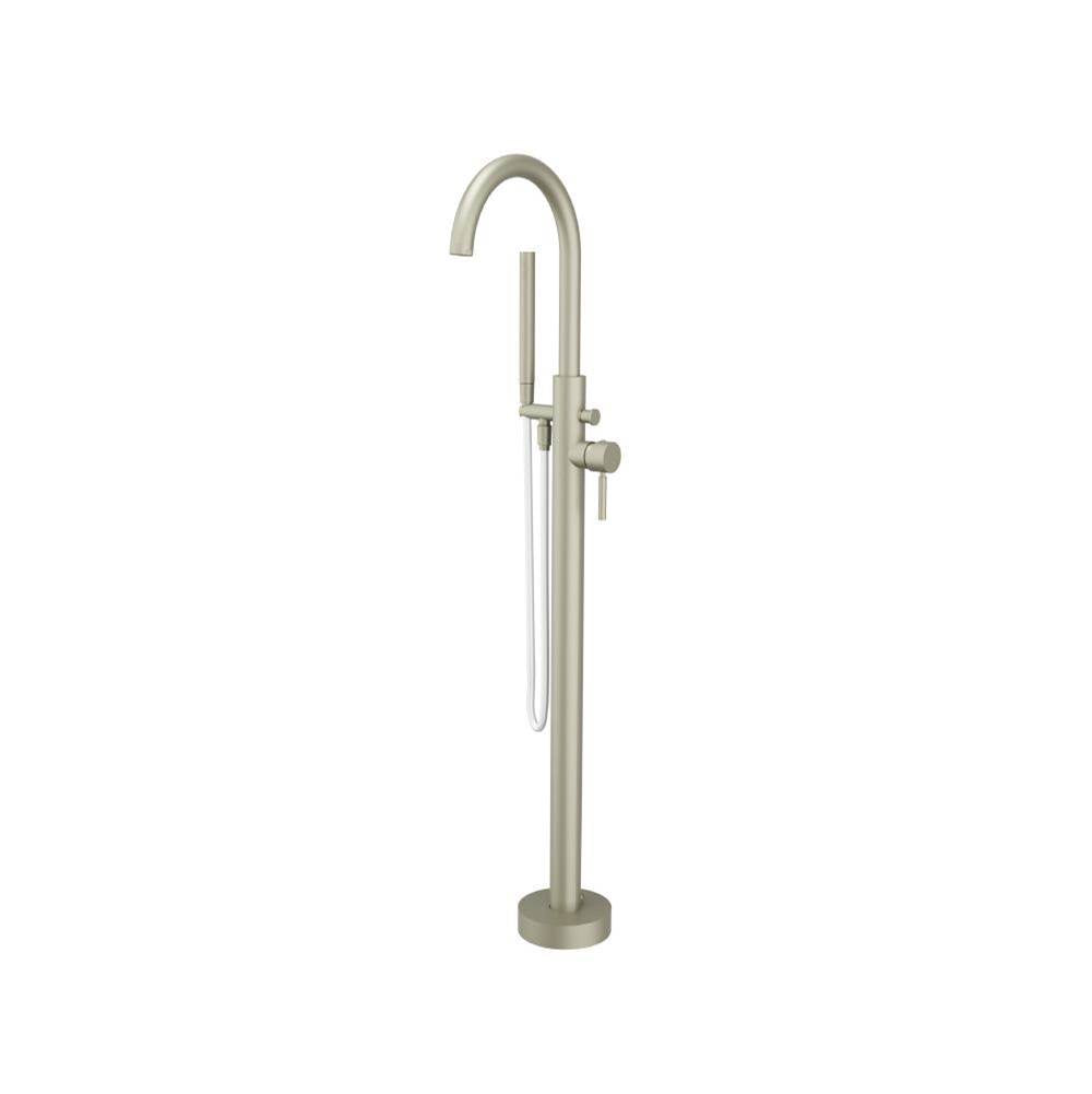 Isenberg By Flusso - Freestanding Floor Mount Bathtub / Tub Filler With Hand Shower - Light Verde
