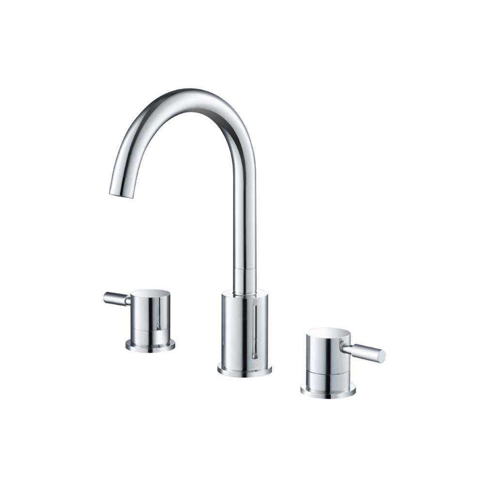 Isenberg By Flusso - Three Hole 8'' Widespread Two Handle Bathroom Faucet - Matte Black