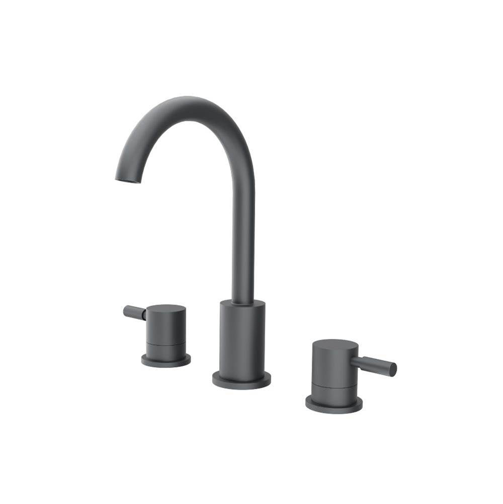 Isenberg By Flusso - Three Hole 8'' Widespread Two Handle Bathroom Faucet - Rock Grey