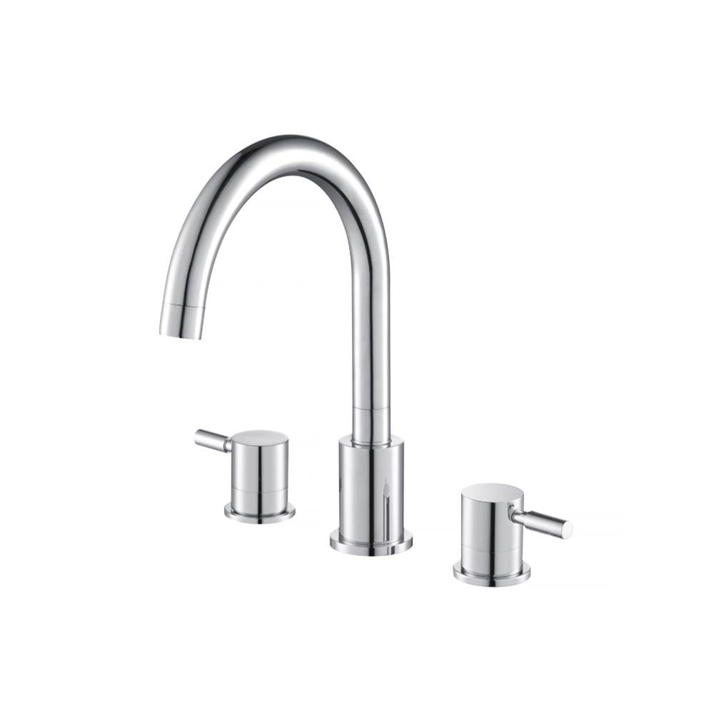 Isenberg By Flusso - 3 Hole Deck Mount Roman Tub Faucet - Chrome