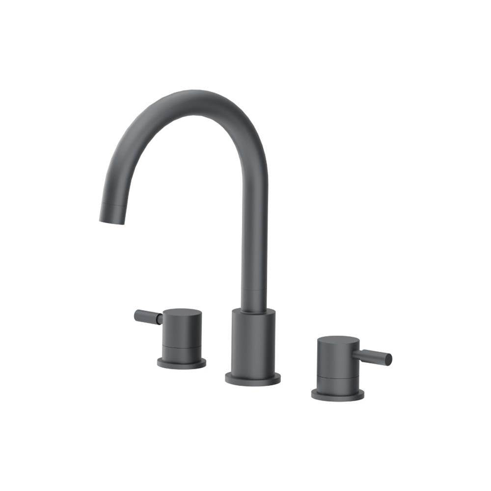 Isenberg By Flusso - 3 Hole Deck Mount Roman Tub Faucet - Rock Grey