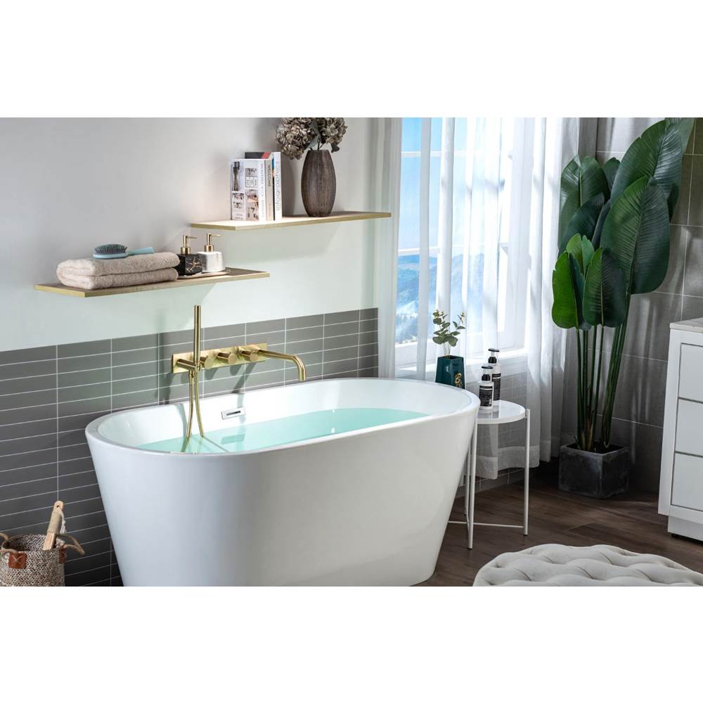 Wall Mount Tub Filler With Hand Shower