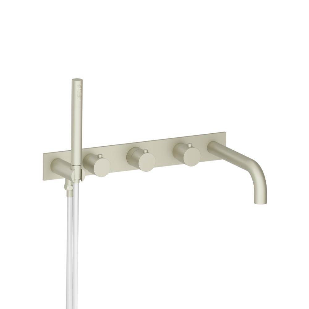 Isenberg By Flusso - Wall Mount Tub Filler With Hand Shower - Light Verde