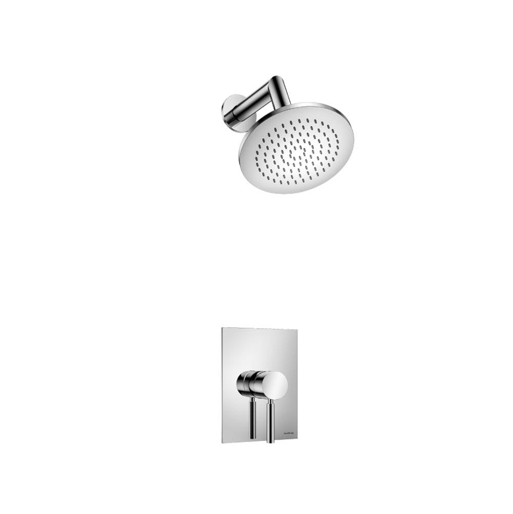 Isenberg By Flusso - Single Output Shower Set With Brass Shower Head & Arm - Satin Brass PVD