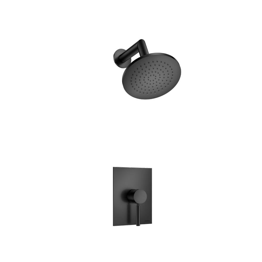 Isenberg By Flusso - Single Output Shower Set With Brass Shower Head & Arm - Matte Black