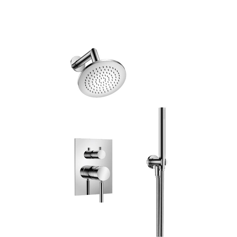 Isenberg By Flusso - Two Output Shower Set With Shower Head And Hand Held - Chrome