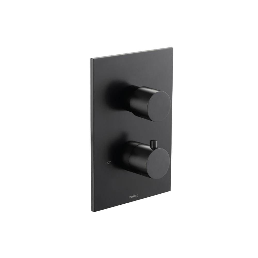 Isenberg By Flusso - 3/4'' Thermostatic Valve & Trim - 3 Output - Matte Black