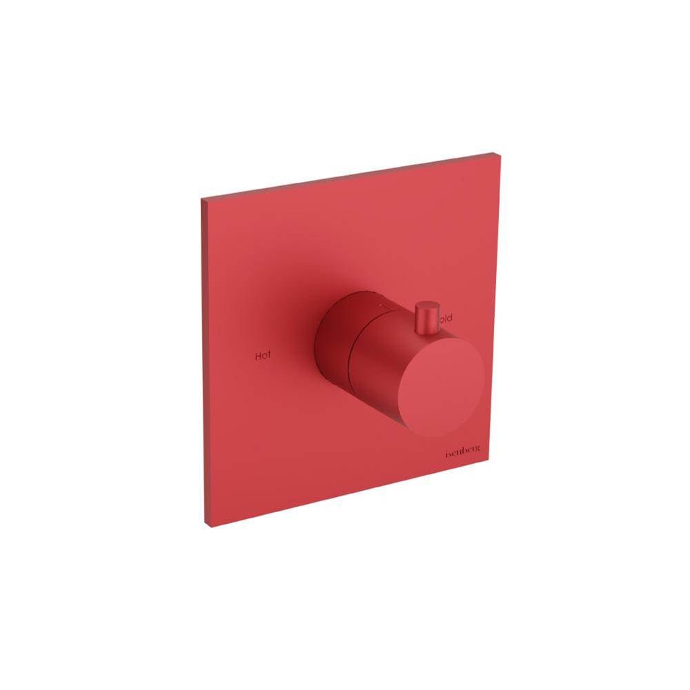Isenberg By Flusso - 3/4'' Thermostatic Valve With Trim - Deep Red