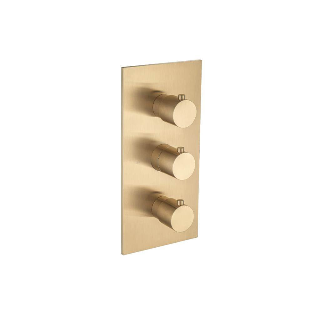 Isenberg By Flusso - Trim For Thermostatic Valve - Brushed Bronze Pvd