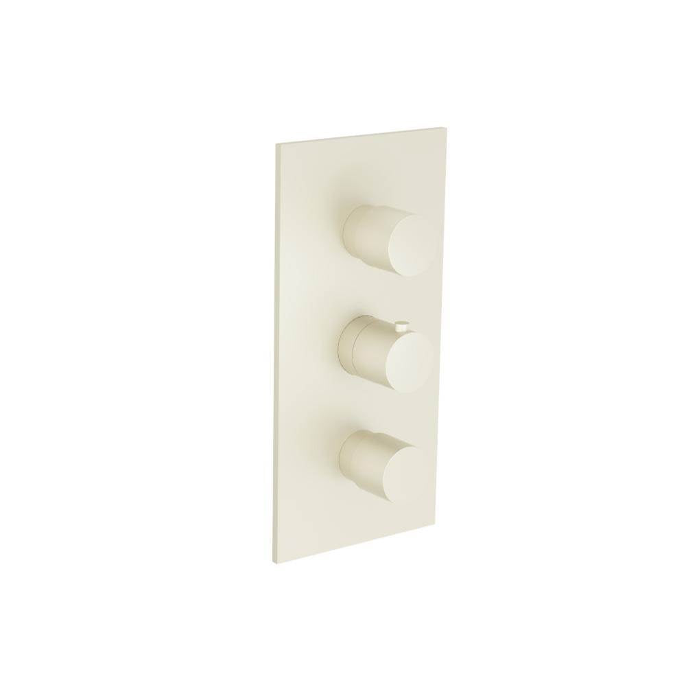 Isenberg By Flusso - 3/4'' Thermostatic Valve & Trim - 4 Output - Light Tan