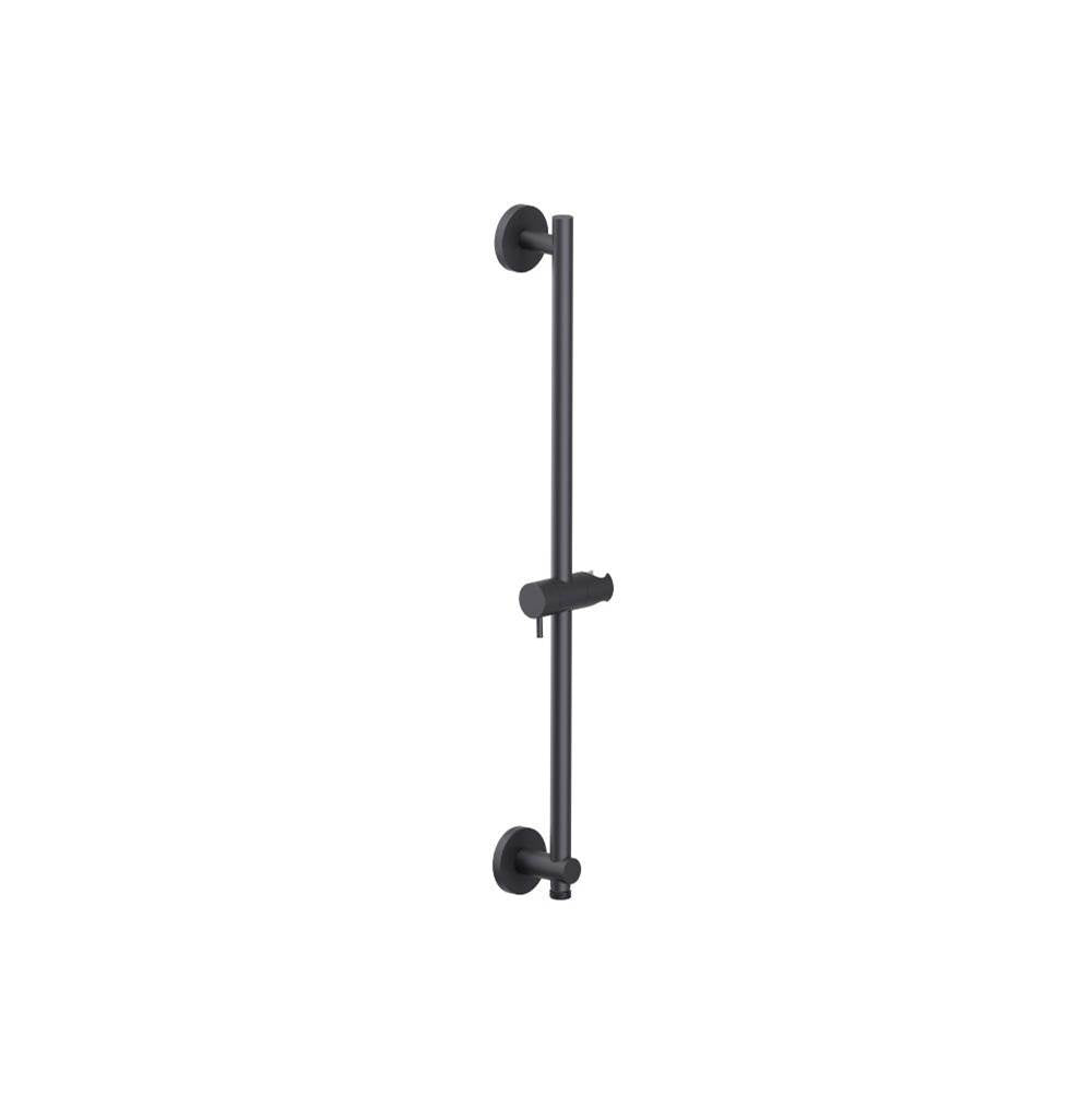 Isenberg By Flusso - Shower Slide Bar With Integrated Wall Elbow - Dark Grey