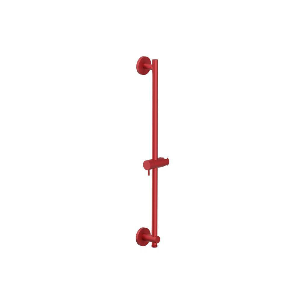 Isenberg By Flusso - Shower Slide Bar With Integrated Wall Elbow - Deep Red