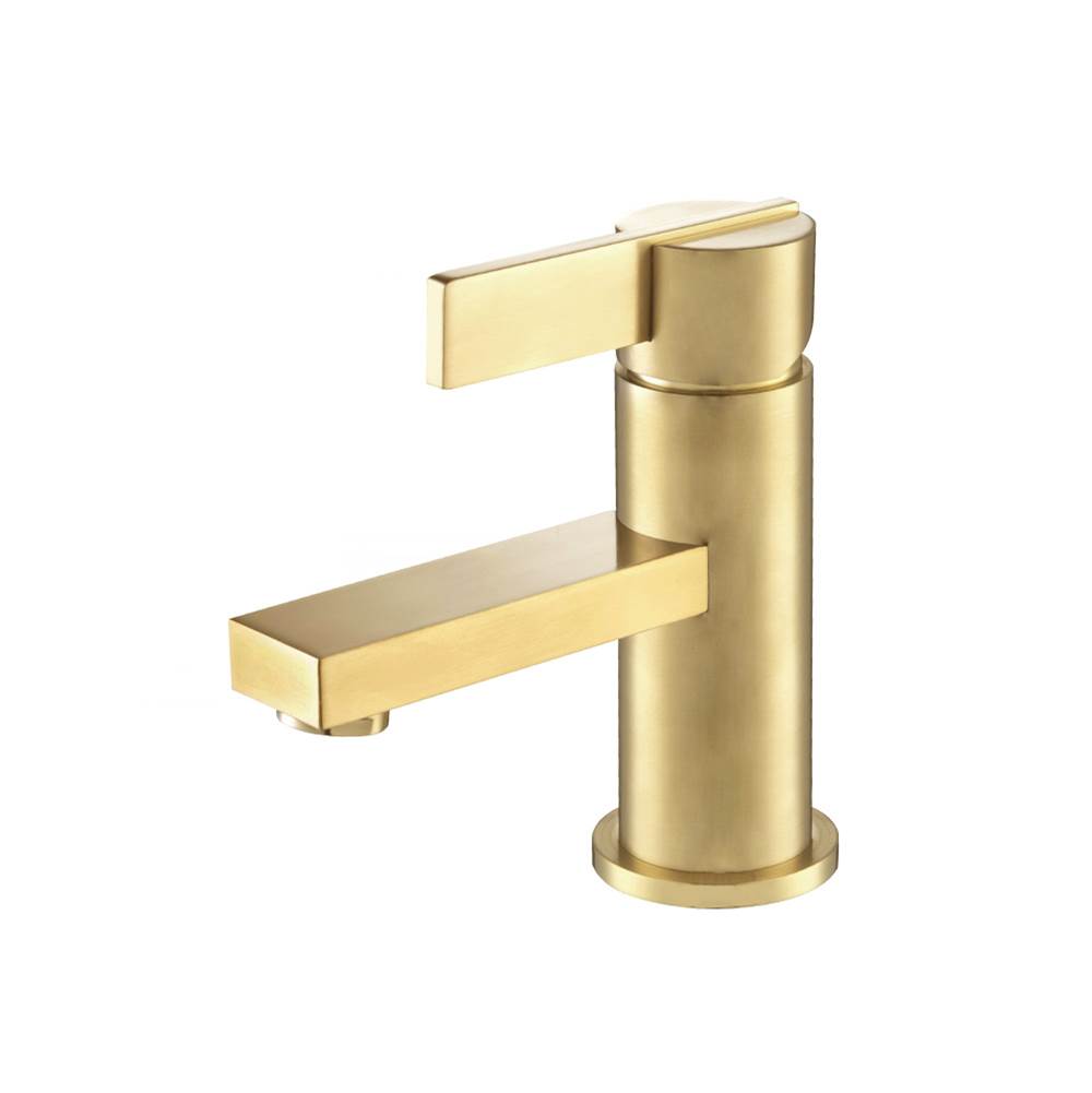 Isenberg By Flusso - Single Hole Bathroom Faucet - Satin Brass PVD