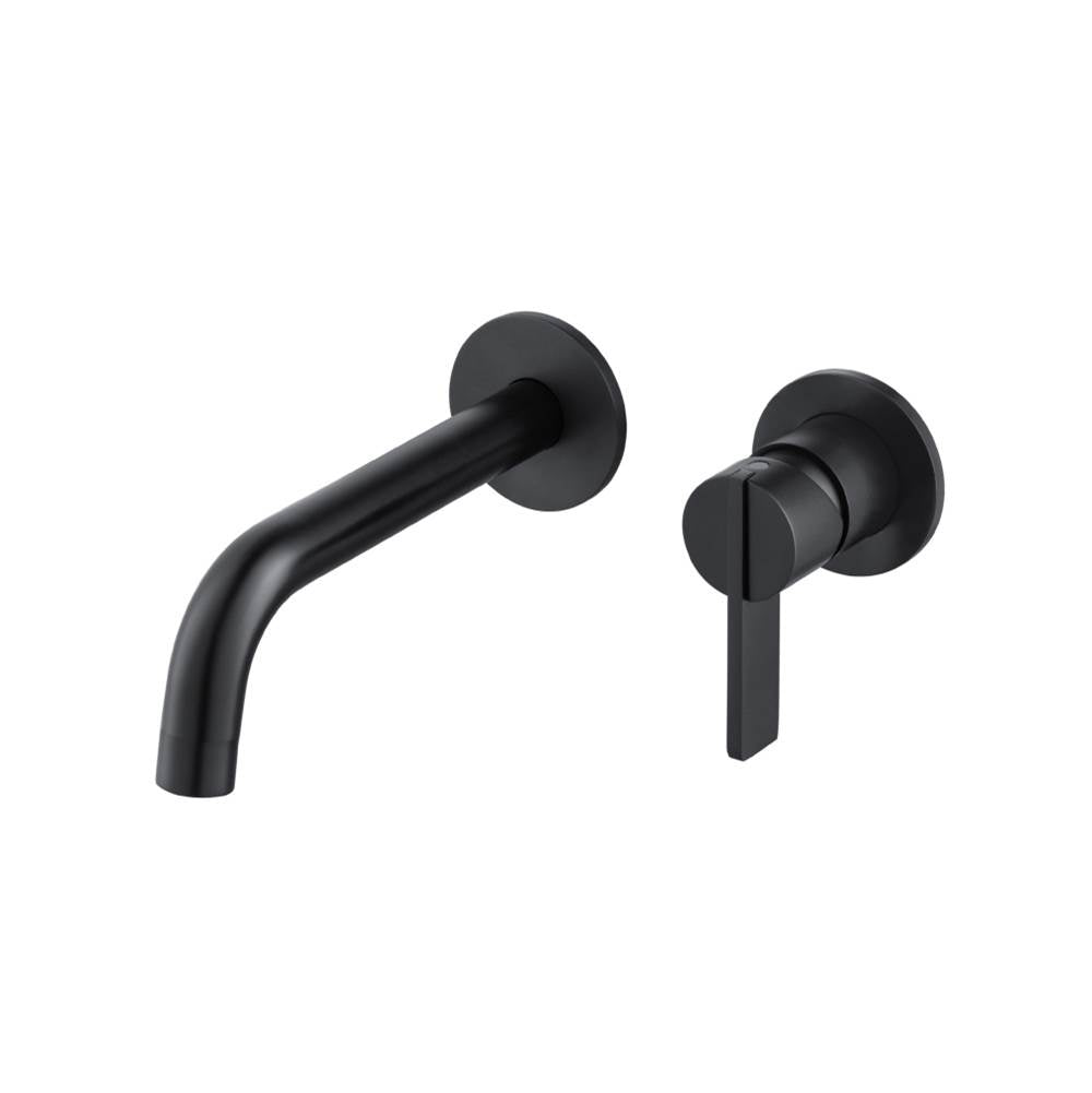 Isenberg By Flusso - Single Handle Wall Mounted Bathroom Faucet - Matte Black