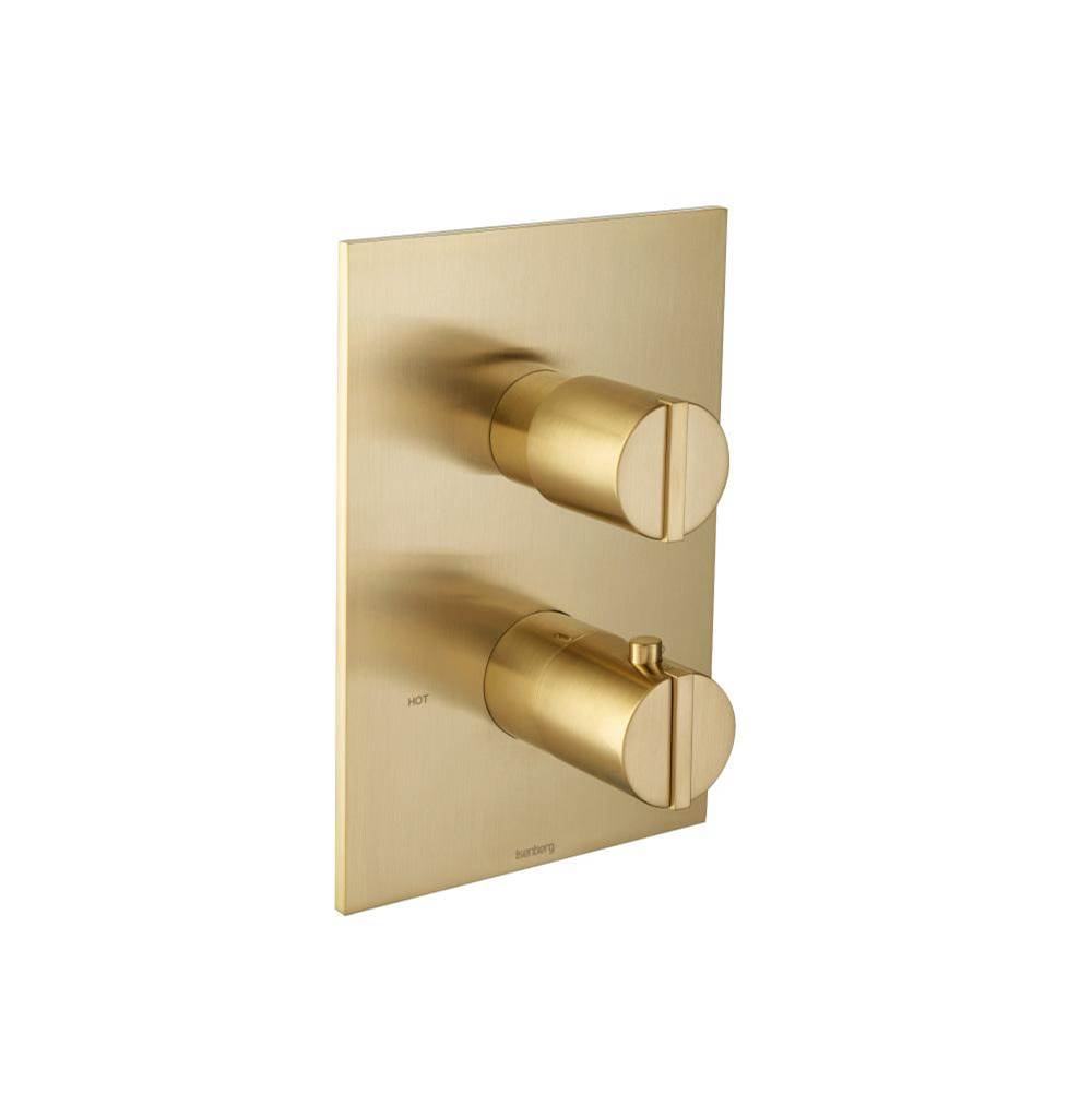 Isenberg By Flusso - 3/4'' Thermostatic Shower Valve & Trim - 1 Output - Satin Brass PVD