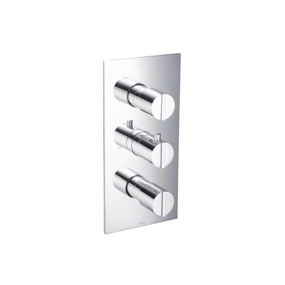 Isenberg By Flusso - 3/4'' Thermostatic Valve & Trim - 4 Output - Chrome