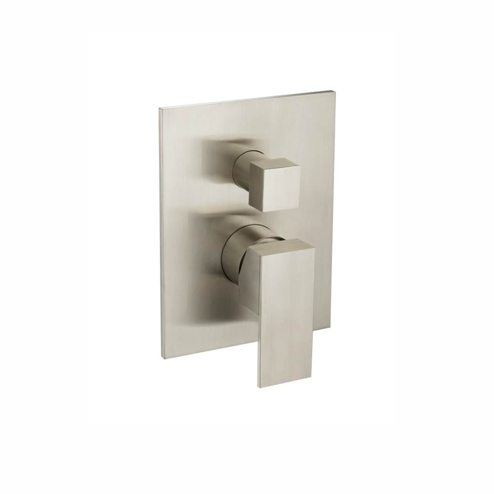 Isenberg By Flusso - Tub / Shower Trim With Pressure Balance Valve & Integrated 2-Way Diverter - 2-Output - Brushed Nickel PVD