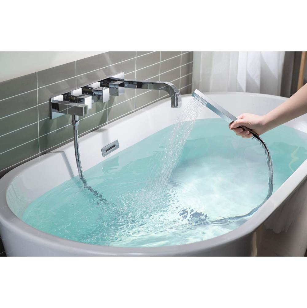 Wall Mount Tub Filler With Hand Shower