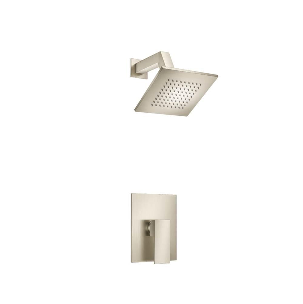 Isenberg By Flusso - Single Output Shower Set With Brass Shower Head & Arm - Brushed Nickel PVD