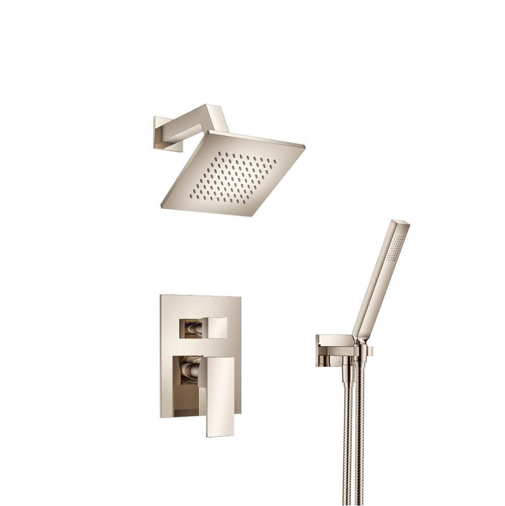 Isenberg By Flusso - Two Output Shower Set With Shower Head And Hand Held - Polished Nickel PVD