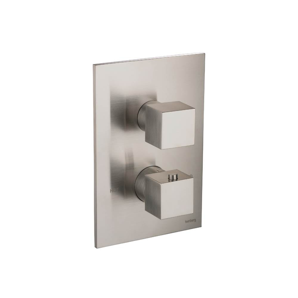 Isenberg By Flusso - 3/4'' Thermostatic Shower Valve & Trim - 1 Output - Brushed Nickel PVD