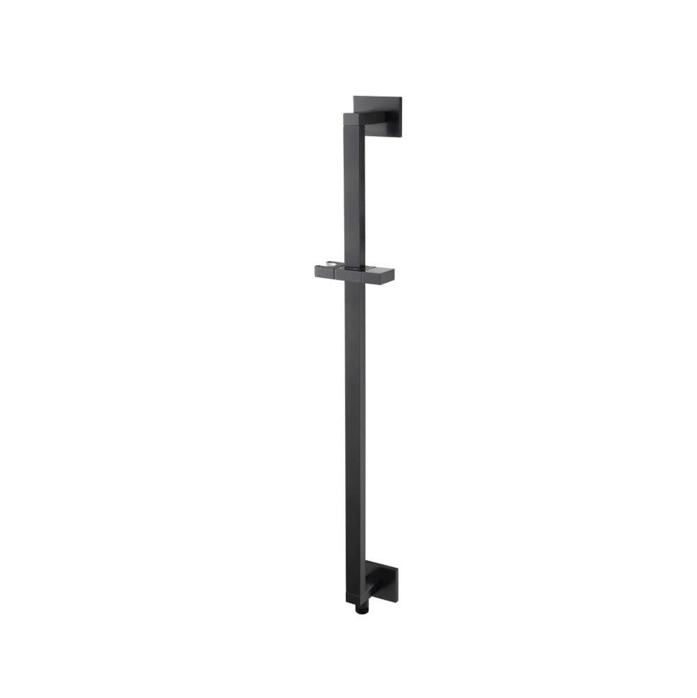 Isenberg By Flusso - Shower Slide Bar With Integrated Wall Elbow - Matte Black