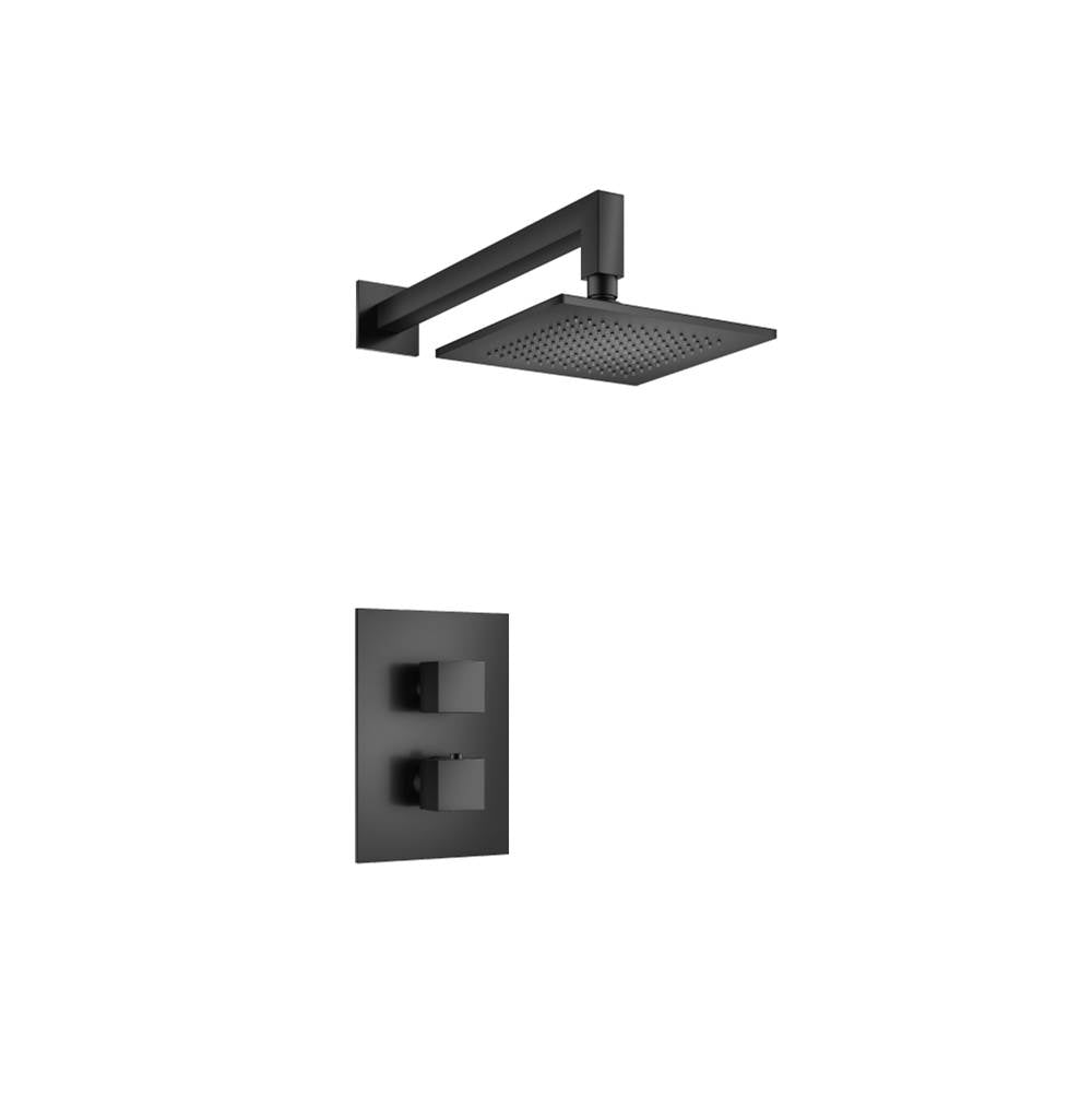 Isenberg By Flusso - Single Output Shower Set With Shower Head And Arm - Matte Black
