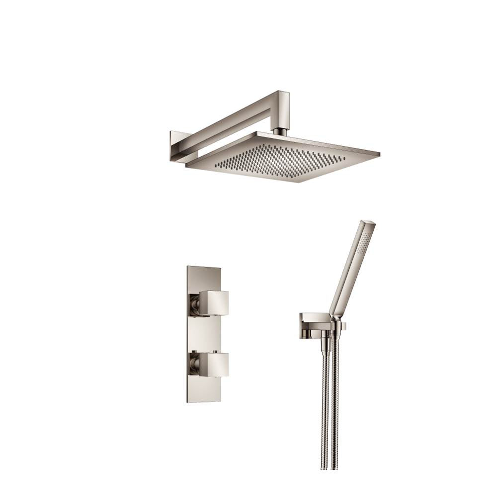 Isenberg By Flusso - Two Output Shower Set With Shower Head And Hand Held - Polished Nickel PVD