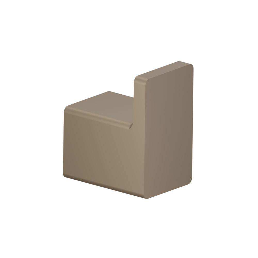 Isenberg By Flusso - Brass Bathroom Towel / Robe Hook - Dark Tan
