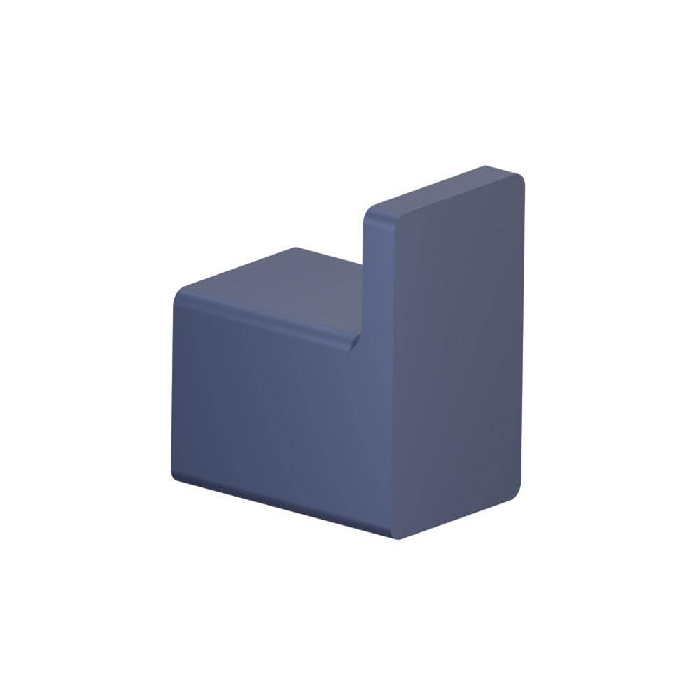 Isenberg By Flusso - Brass Bathroom Towel / Robe Hook - Navy Blue