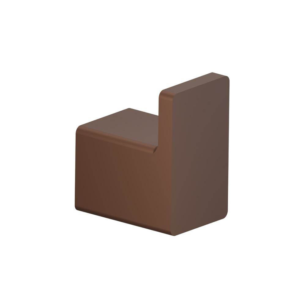 Isenberg By Flusso - Brass Bathroom Towel / Robe Hook - Vortex Brown