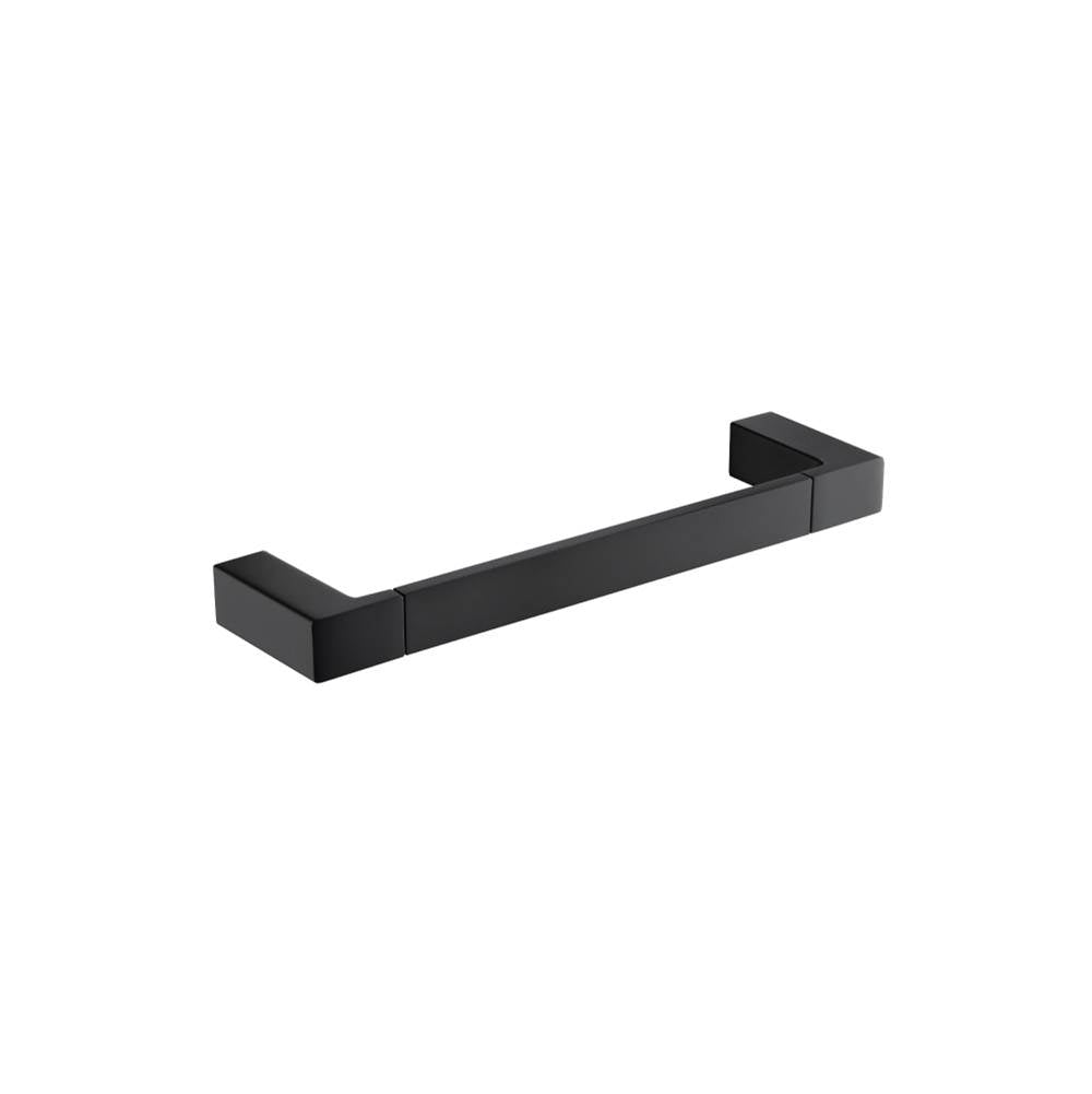 Isenberg By Flusso - Brass Towel Ring / Mini Towel Bar - 10'' - Matte Black