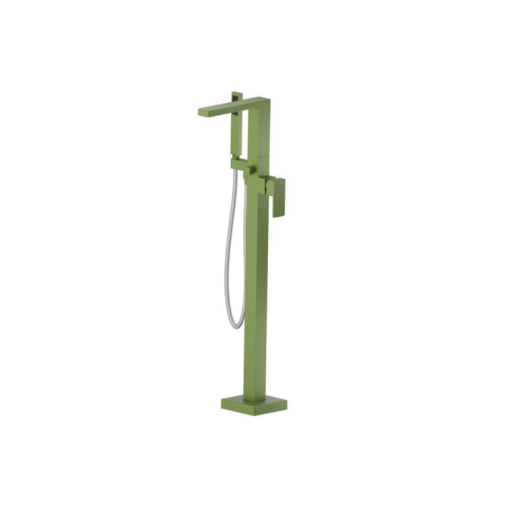 Isenberg By Flusso - Freestanding Floor Mount Bathtub / Tub Filler With Hand Shower - Isenberg Green