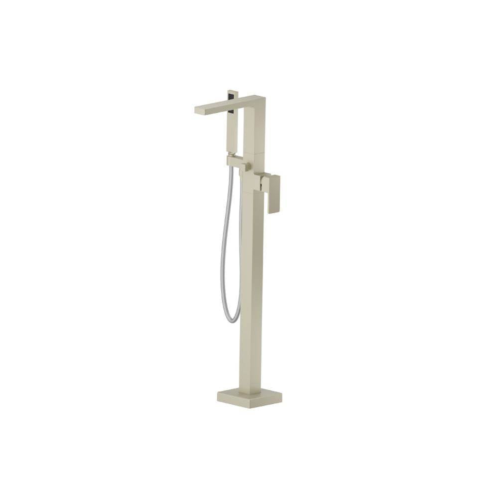 Isenberg By Flusso - Freestanding Floor Mount Bathtub / Tub Filler With Hand Shower - Light Tan
