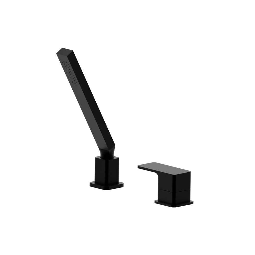 Isenberg By Flusso - Deck Diverter With Holder & Hose - Gloss Black