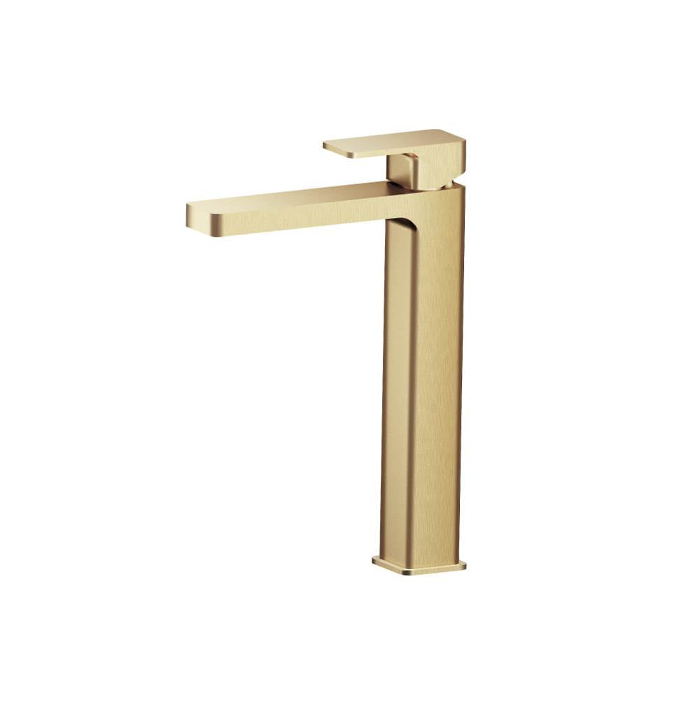 Isenberg By Flusso - Single Hole Vessel Faucet - Satin Brass PVD
