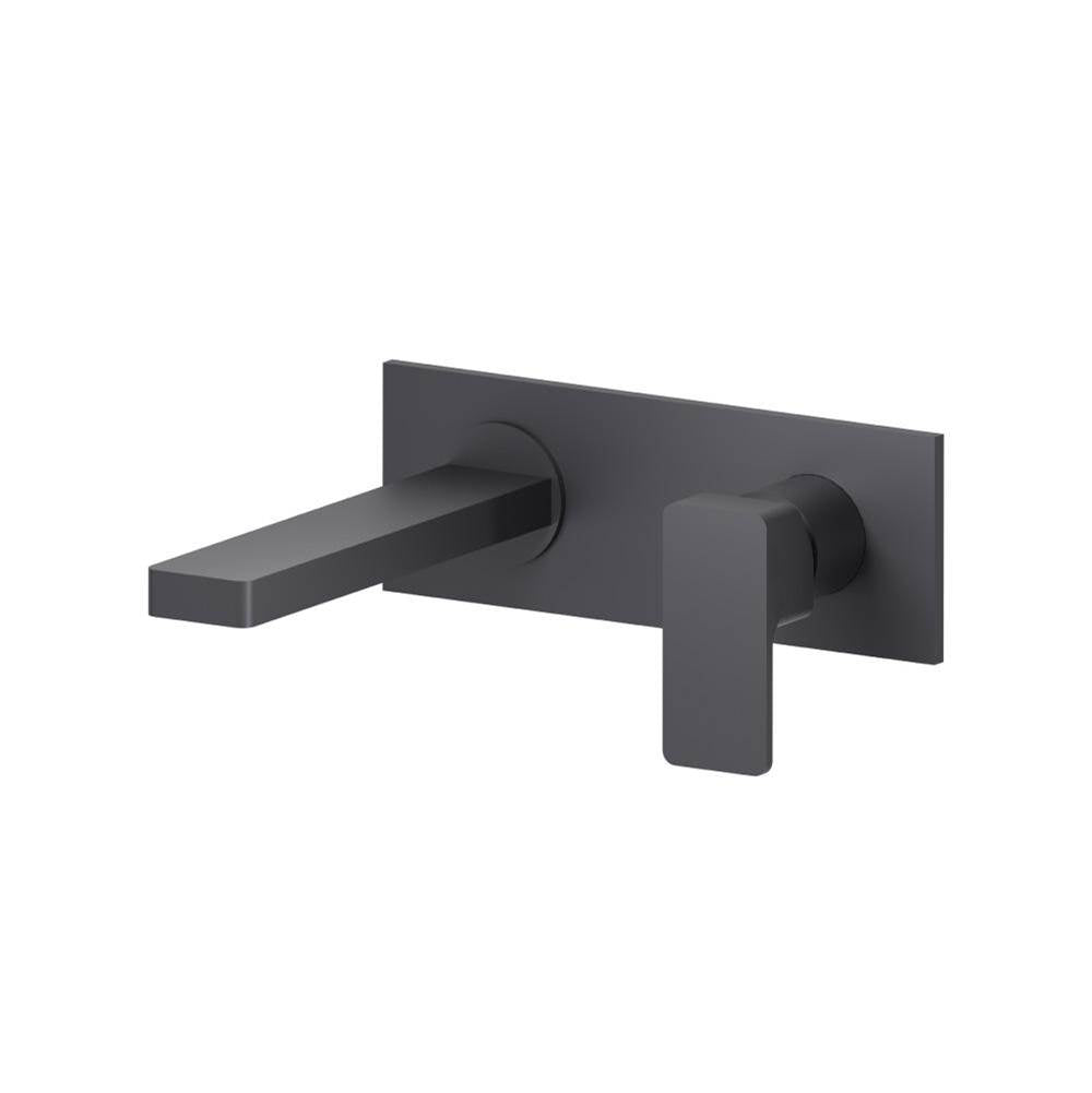 Isenberg By Flusso - Single Handle Wall Mounted Bathroom Faucet - Dark Grey