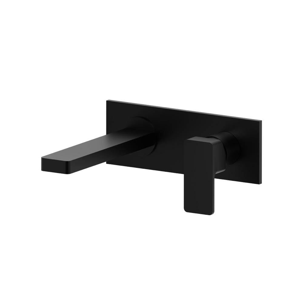 Isenberg By Flusso - Single Handle Wall Mounted Bathroom Faucet - Gloss Black