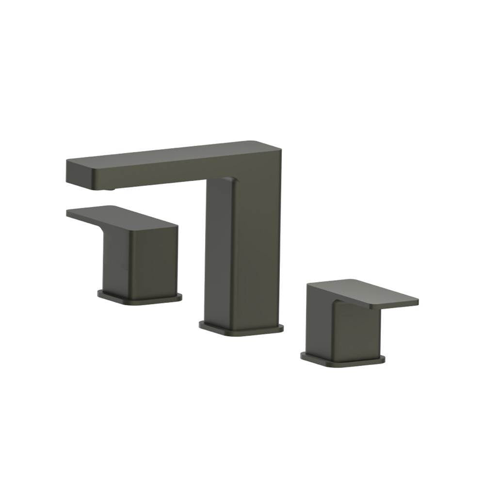 Isenberg By Flusso - Three Hole 8'' Widespread Two Handle Bathroom Faucet - Gun Metal Grey