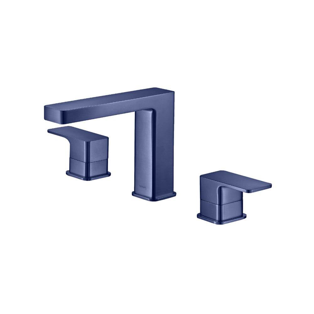 Isenberg By Flusso - Three Hole 8'' Widespread Two Handle Bathroom Faucet - Navy Blue