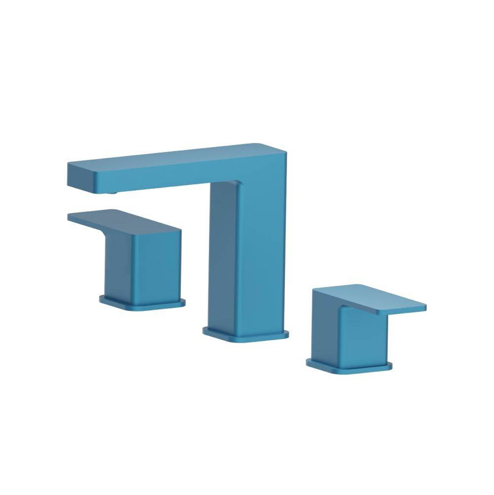 Isenberg By Flusso - Three Hole 8'' Widespread Two Handle Bathroom Faucet - Sky Blue