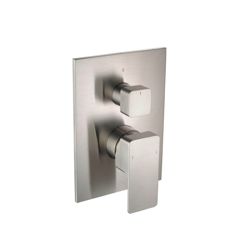 Isenberg By Flusso - Tub / Shower Trim - 2-Output - Brushed Nickel PVD