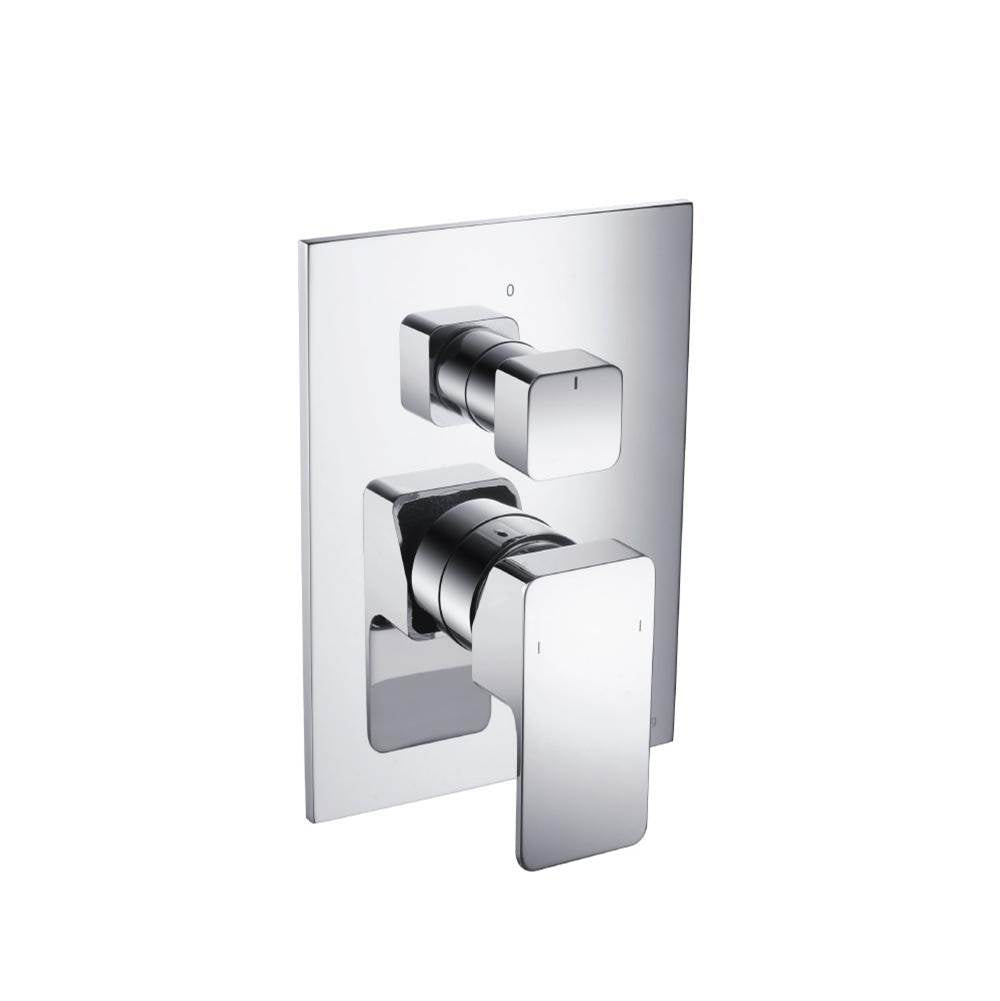 Isenberg By Flusso - Tub / Shower Trim With Pressure Balance Valve - 2-Output - Polished Nickel PVD