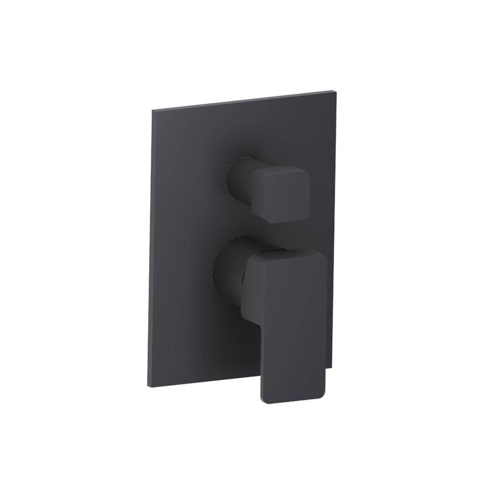 Isenberg By Flusso - Tub / Shower Trim With Pressure Balance Valve - 2-Output - Dark Grey
